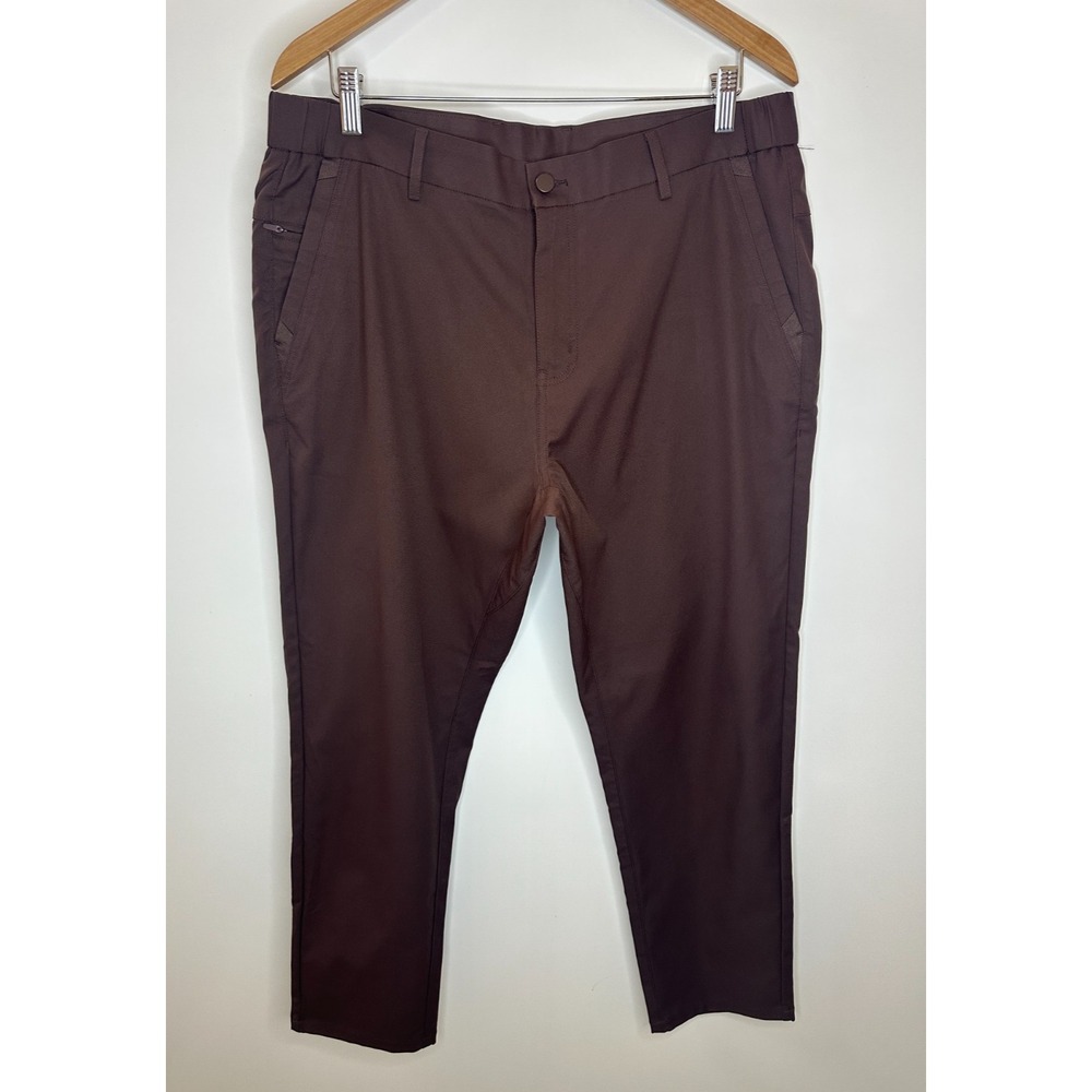 Jack Archer Jetsetter Tech Pant Slim Fit 35 x 28 Chocolate Brown Performance - Picture 2 of 10